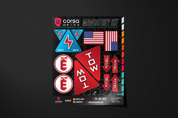 Mandatory Race Sticker Kit